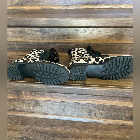 Kate Spade Leopard Print Knit Boots 7.5 - Picture 5 of 12